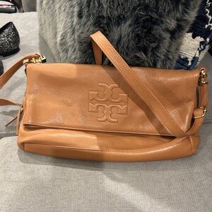 Tory Burch Tan Leather Shoulder Bag